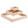 VEVOR Wooden Raised Garden Bed Planter Box 44.5x44.5x20.1" Flower Vegetable Herb