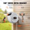 VEVOR Retractable Hose Reel Water Hose Reel 115'x1/2" 180¬∞ Swivel Wall-Mounted