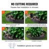 VEVOR Steel Landscape Edging, 5-pack Steel Garden Edging Borders, 39" L x 4" H Strips, Hammer-in Edging Border