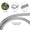 304 Stainless Steel Garden Water Hose Pipe Flexible Lightweight Kink Free Garden Water Outdoor Hose